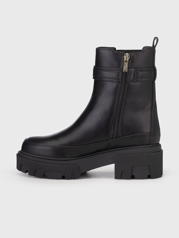 YELMA black boots with logo motif  - 3