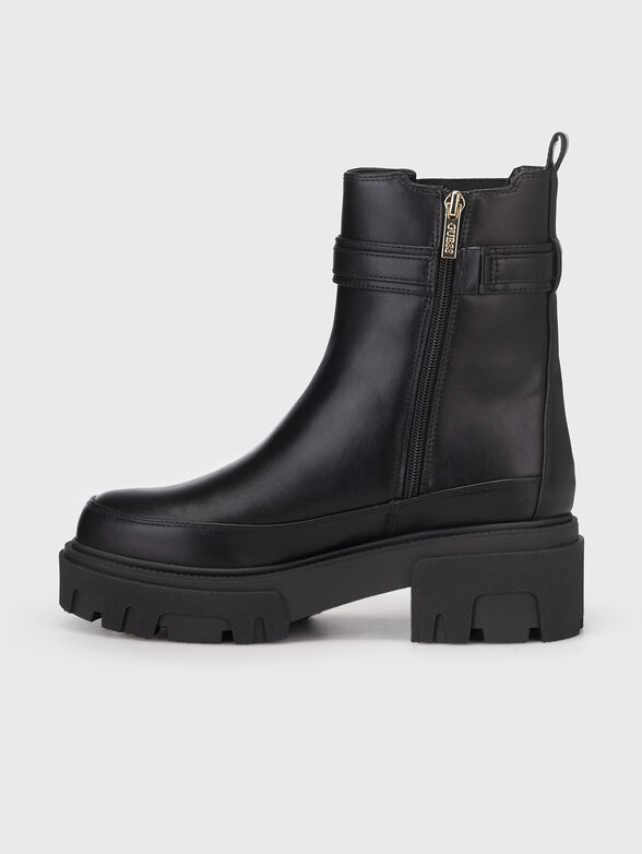YELMA black boots with logo motif  - 4
