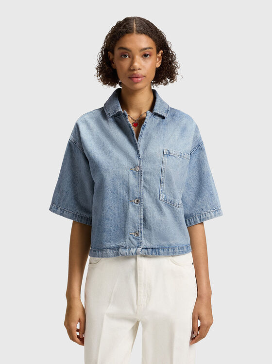 GESILA short sleeve denim shirt - 1