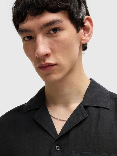 ELLINO short sleeved linen shirt - 4