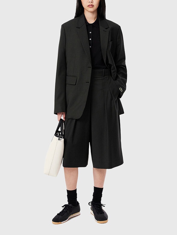 Polo collar top with buttons - 2