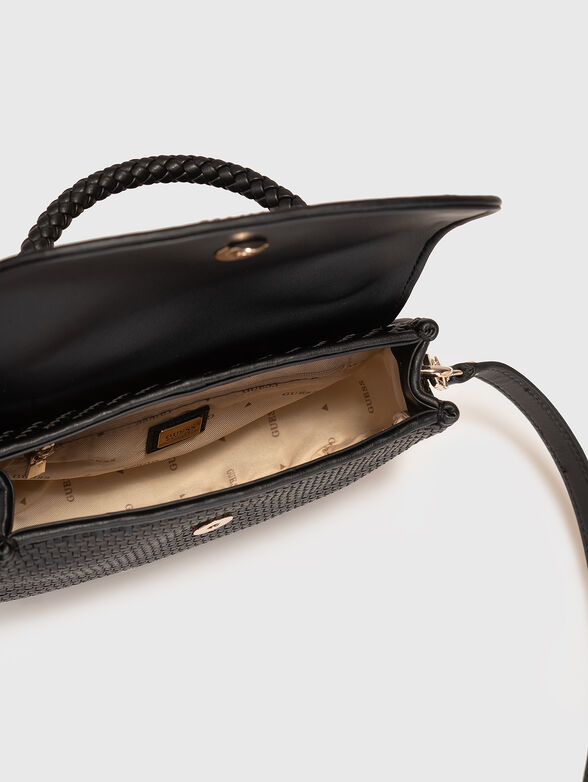 MIREMA black smal bag with interwoven texture - 6