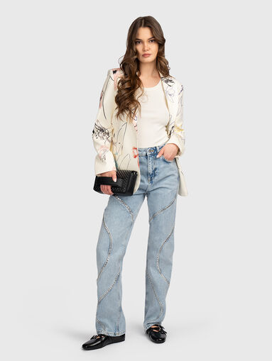 Jeans with rhinestones - 5