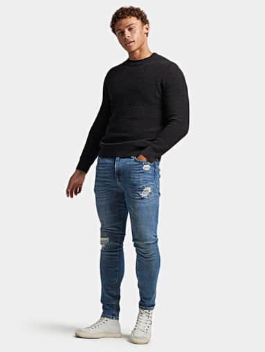 VINTAGE slim jeans in black color - 5