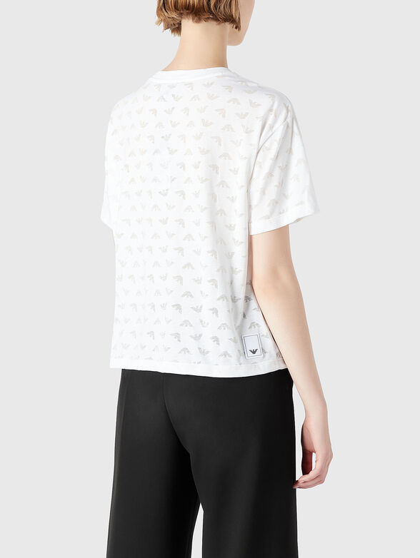 Black T-shirt with oval neckline - 3