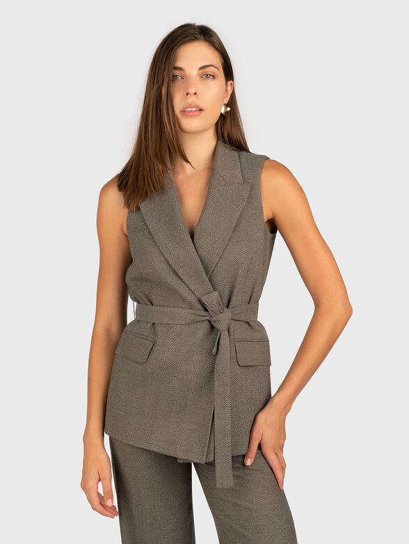 Vest with waist belt - 1