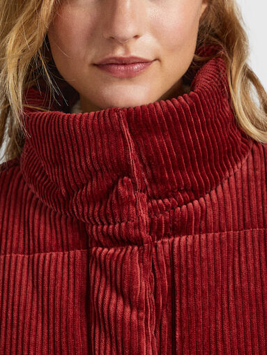 FIONA CORD jacket in bordeaux color - 5