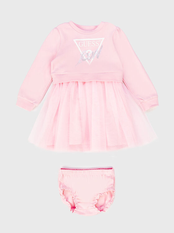 Комплект от две части в розов цвят  - 1