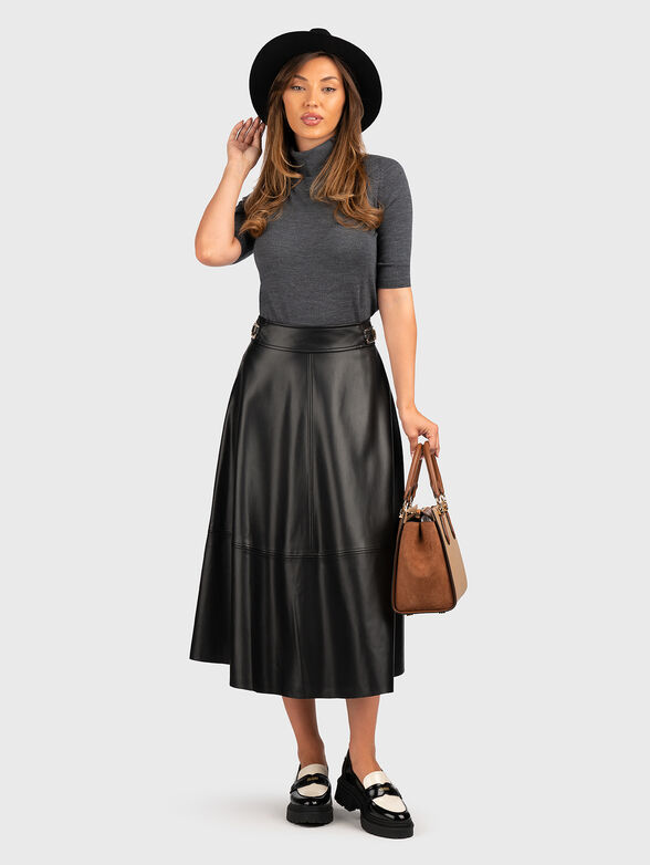 Sweater with short sleeves and polo collar - 2