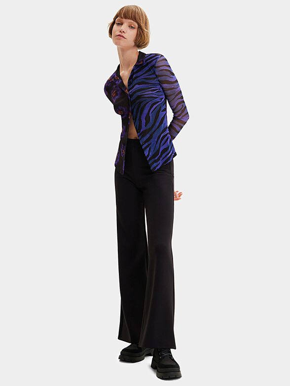 Black shirt with colorful print - 2
