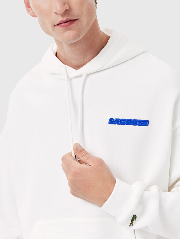 Sweatshirt with contrasting logo print on the back - 4