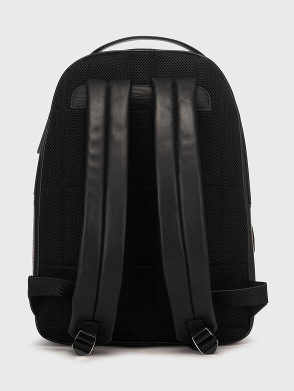 Black backpack with logo detail - 2