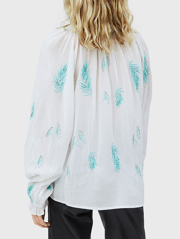 ZOE blouse with long sleeve and art details - 3
