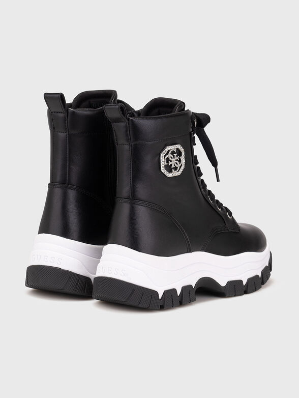 Boots with logo with applied crystals - 3