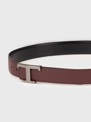 T TIMELESS reversible leather belt - 5