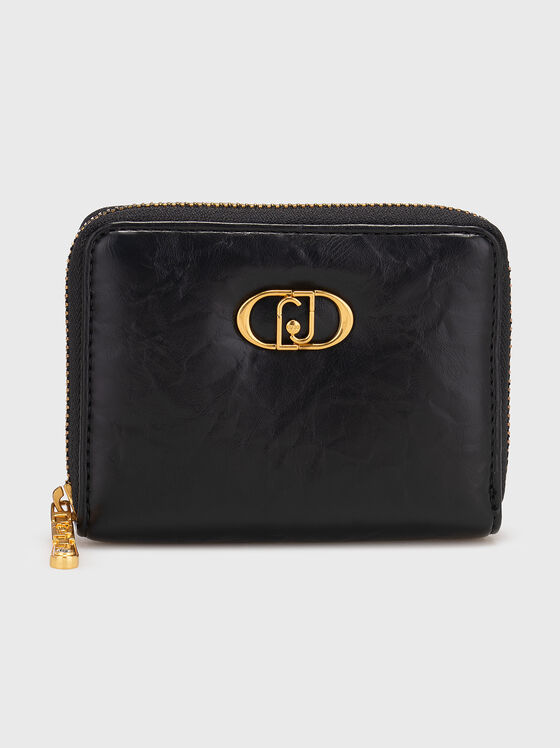 Wallet with metal logo - 1