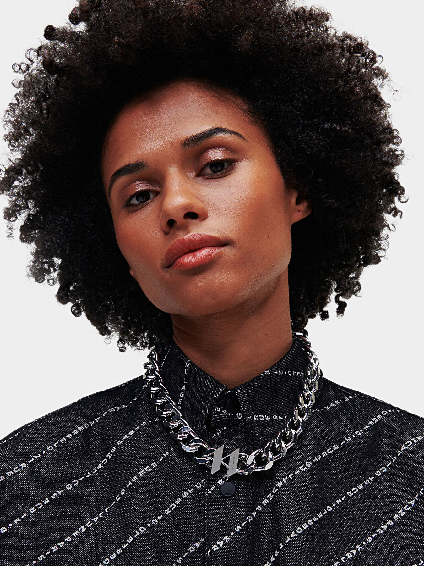 K/MONOGRAM necklace in silver brand Karl Lagerfeld