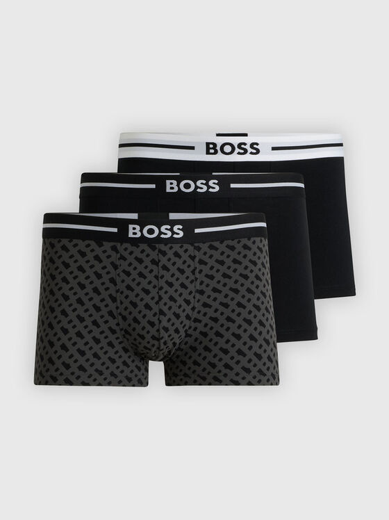 Set of three pairs of boxers with logo detail - 1