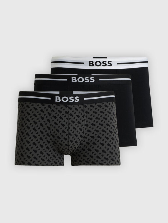 Set of three pairs of boxers with logo detail - 1