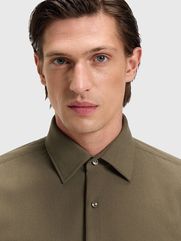 Long sleeved ribbed shirt - 4