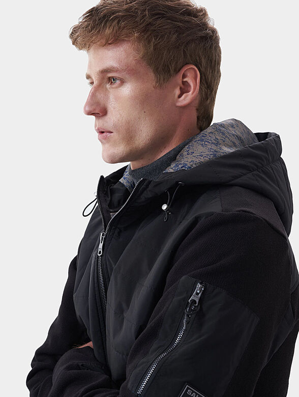 Black jacket with hood - 5