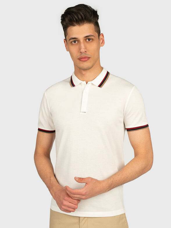 Polo-shirt with contrasting stripes - 1