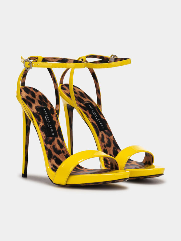 Yellow high-heeled sandals - 2