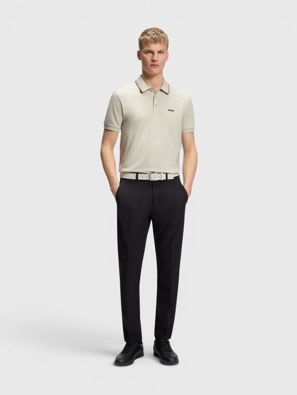 Cotton-blend polo shirt  - 2
