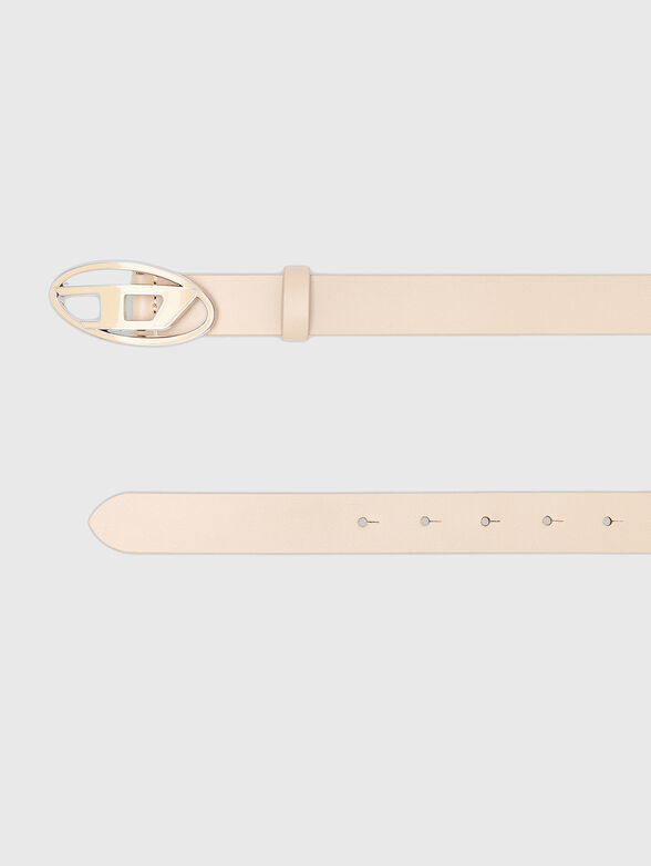 B-1DR 25 leather belt with oval logo - 2