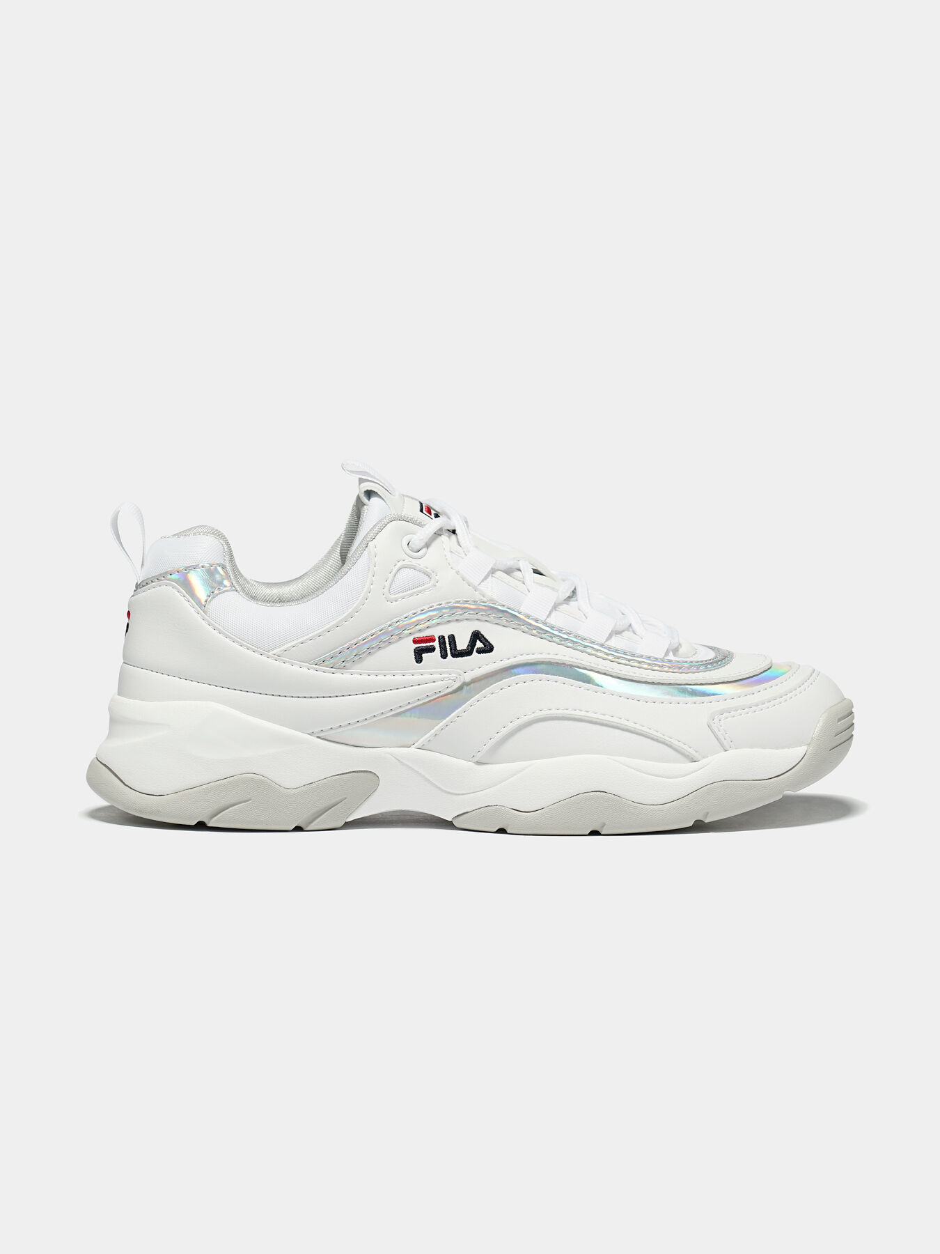 RAY M White sneakers with rose gold accents brand FILA Globalbrandsstore en