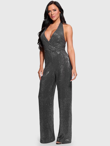 Gold sequin jumpsuit - 4