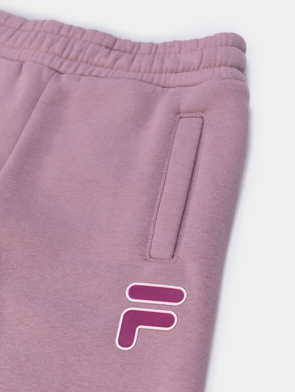 BITONTO pink sports pants with logo details - 3