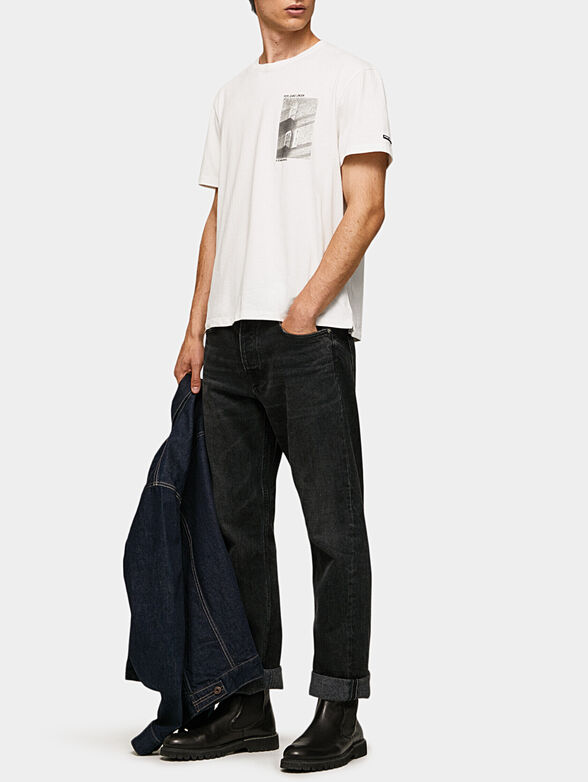 SHYE black T-shirt with prints - 4