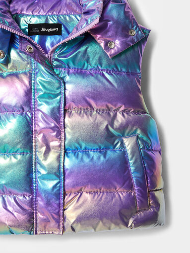 Padded multicolored vest - 5
