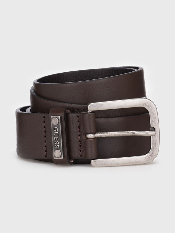 Кожен колан с лого детайл - 1