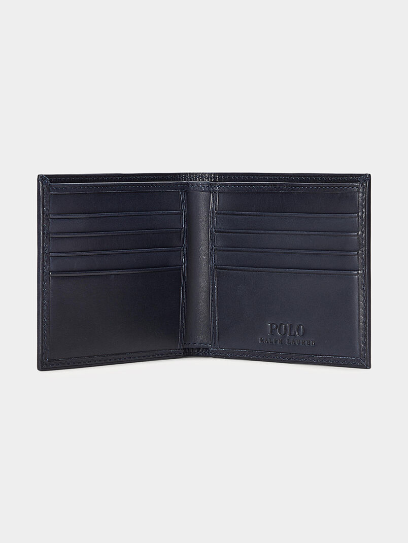 BILLFOLD blue leather wallet - 3