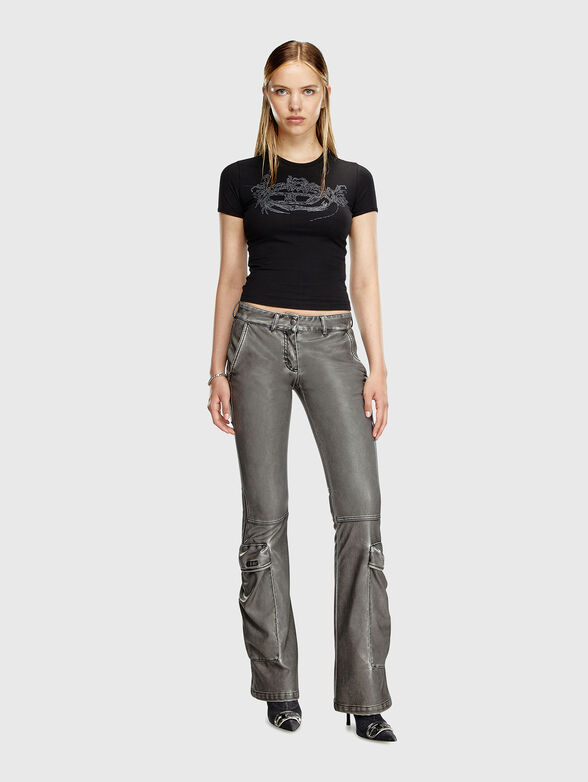 T-UNCUTIES-P3 cropped logo T-shirt - 2