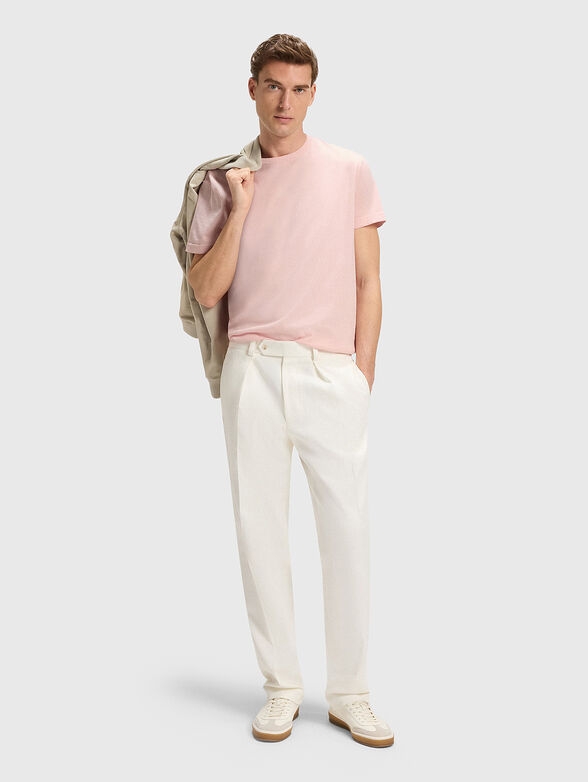 BECKHAM x BOSS pink cotton T-shirt  - 2