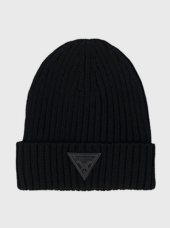 Knitted hat from wool blend - 1