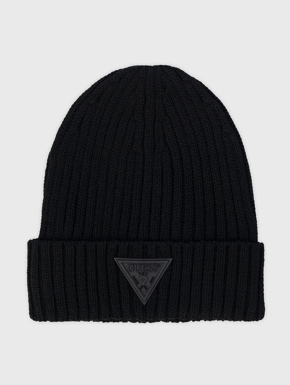 Knitted hat from wool blend - 1