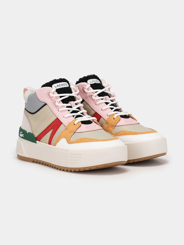 High-top sneakers with colorful inserts - 2