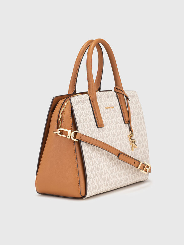 Bag with logo print and removable handle - 4