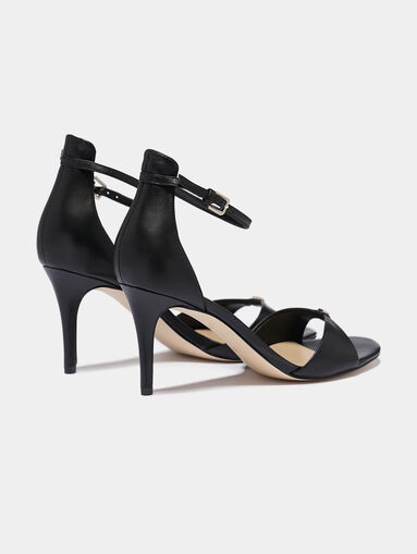 ABIRI Leather sandals in beige - 3