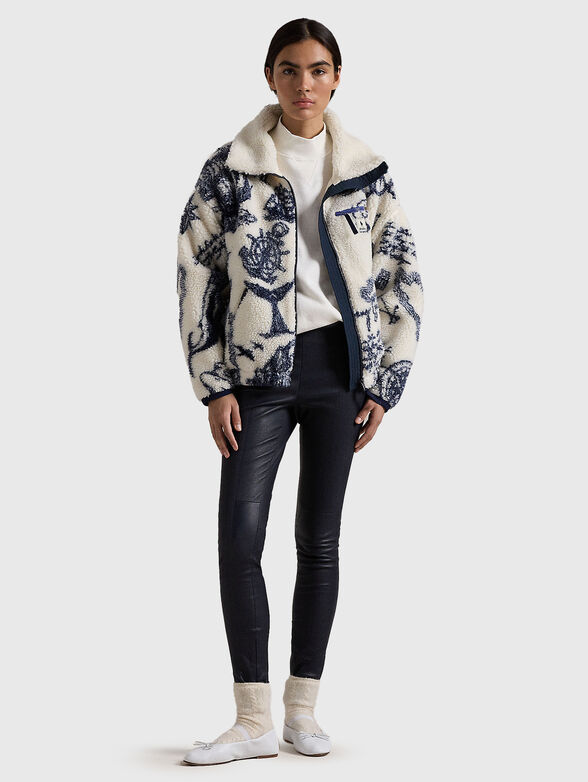 Sweathirt with zipper and high collar - 2