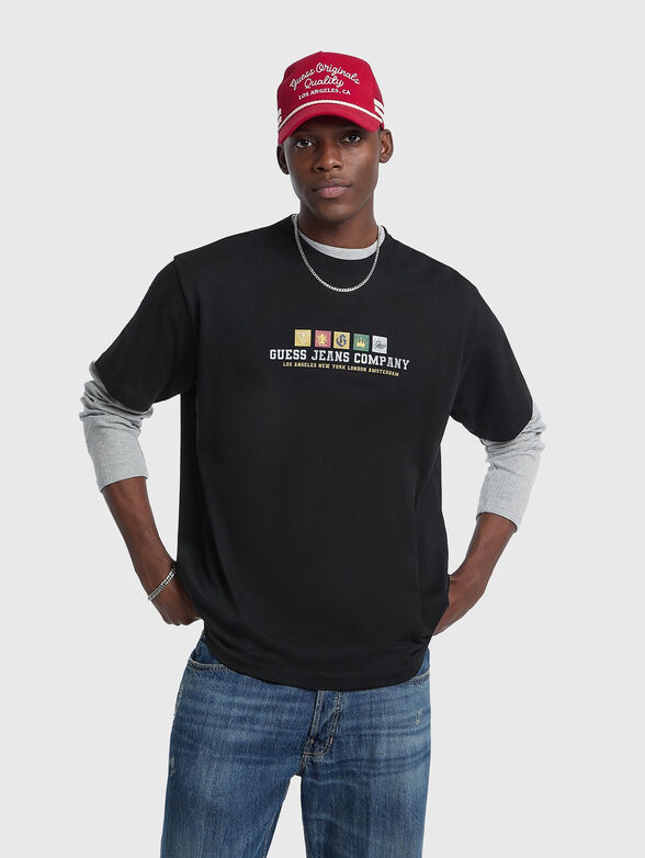 Oversized T-shirt with crew neck - 1