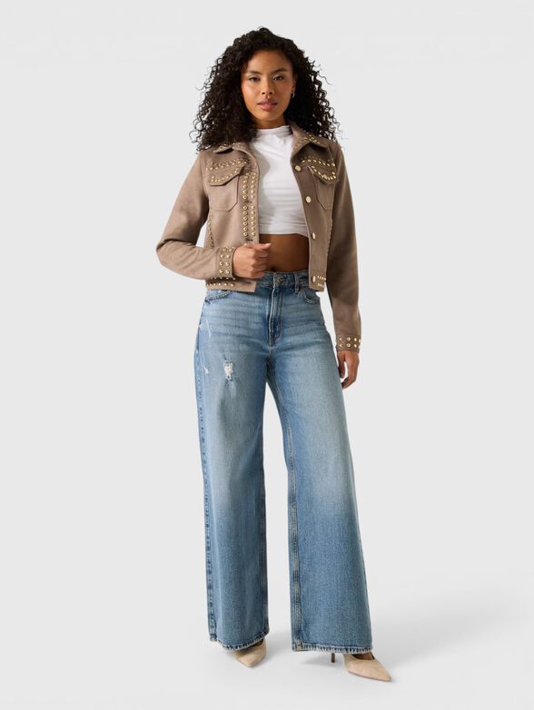 IRINA  jacket with gold tone studs - 2