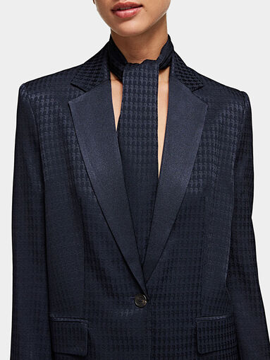 KARL KAMEO Satin blazer in blue - 4