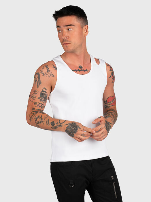 Black top with cut-out detail