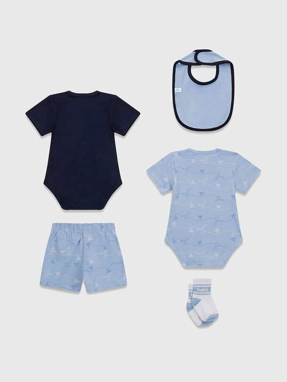 5-piece set in blue  - 2