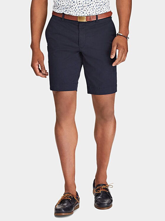 Къс панталон в син цвят - 1